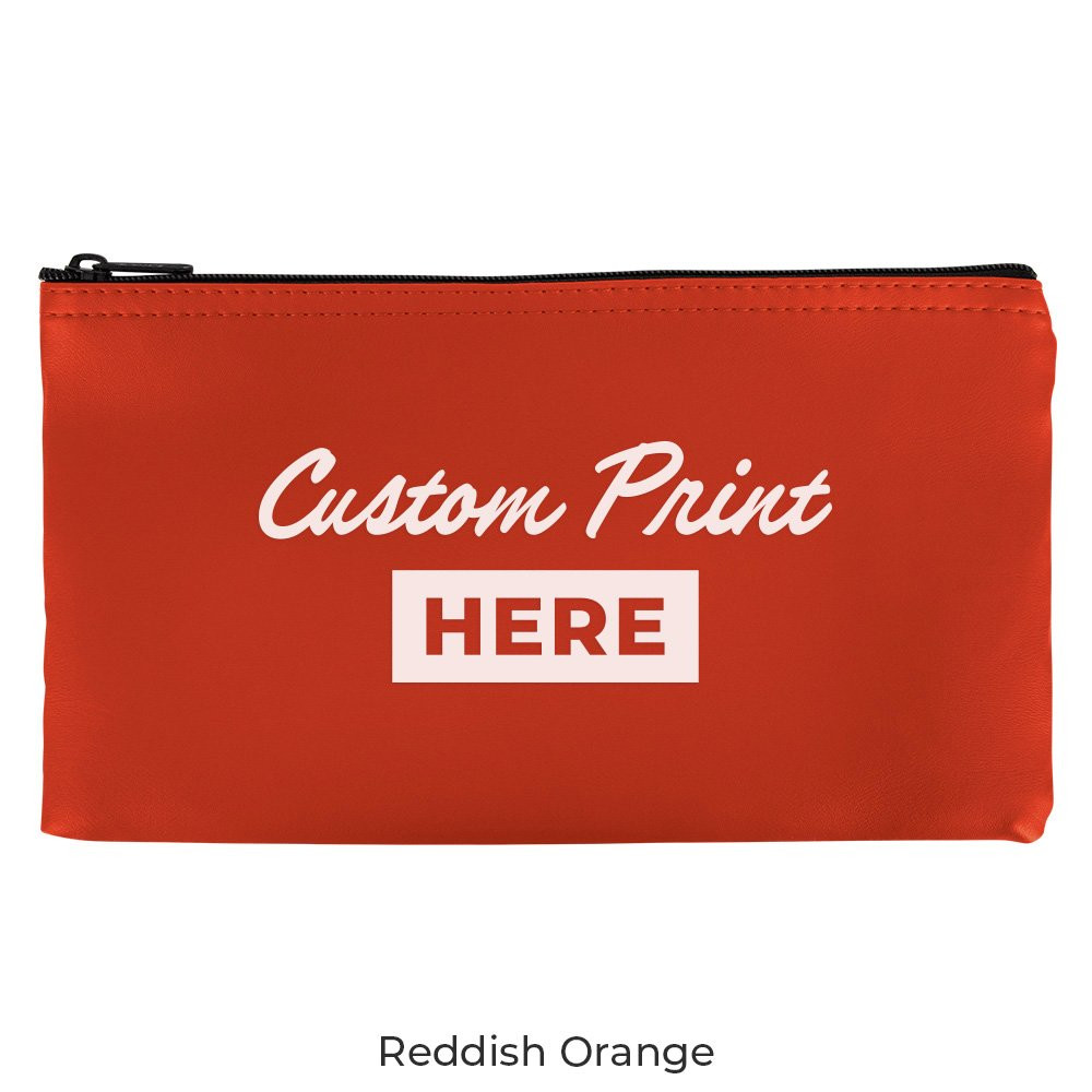 Vinyl Zipper Money Bag - 1-Color Imprinted - 11W x 6H - Quick Ship
