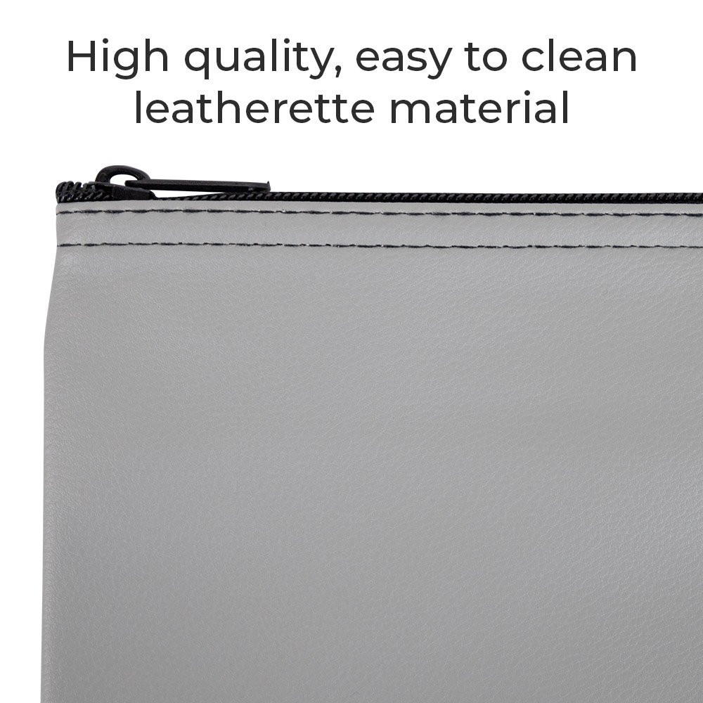 Vinyl Zipper Money Bags - 11W x 6H - Ready-to-Ship