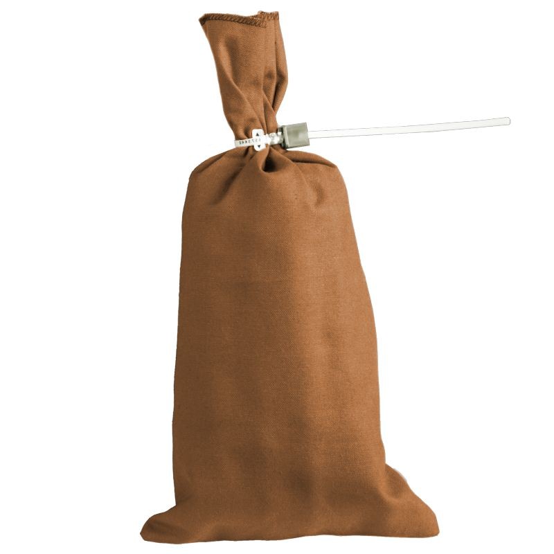 10oz Cotton Canvas Coin Bags - Brown - 9W x 17-1/2H