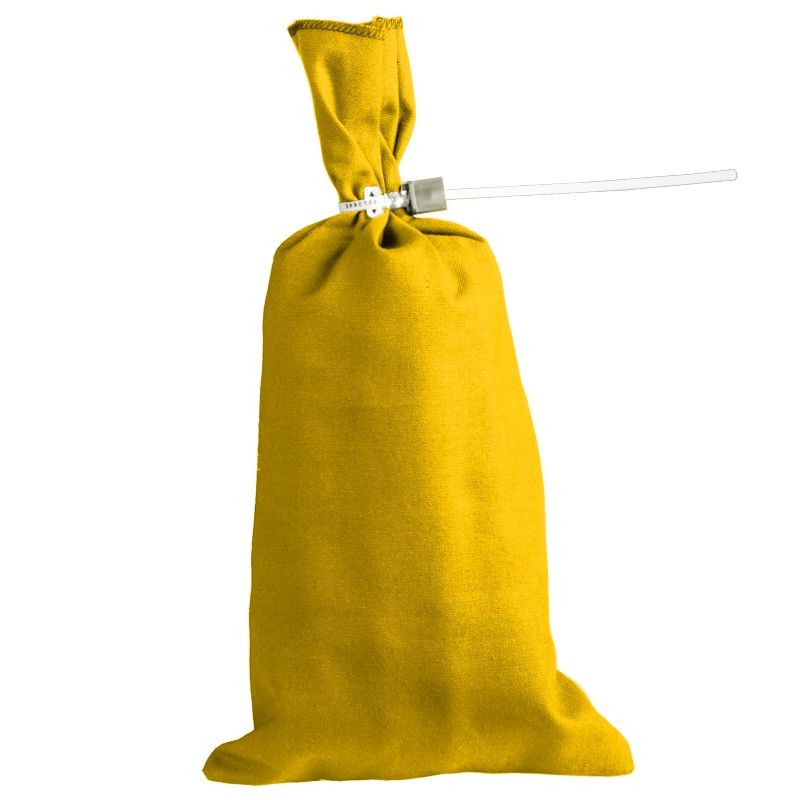 10oz Cotton Canvas Coin Bags - Yellow - 12W x 19H
