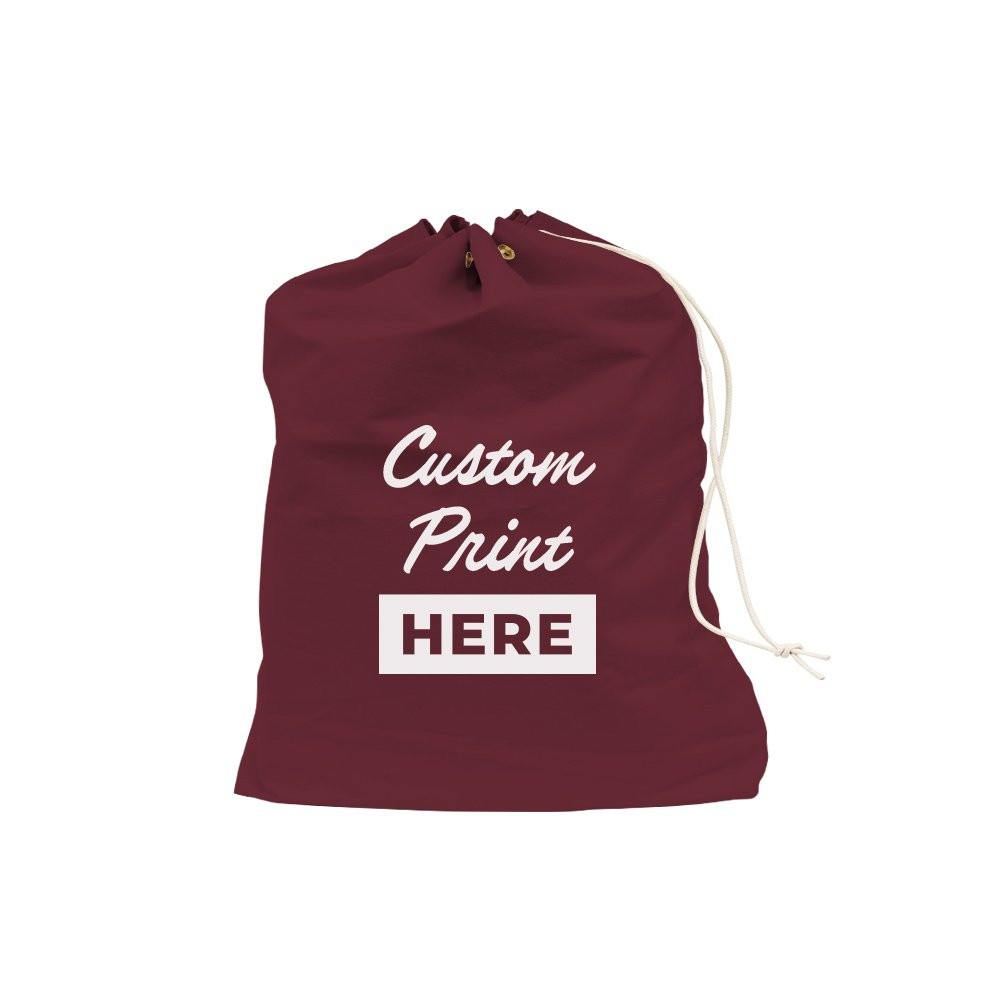 Burgundy 1000D Nylon Imprinted PO Mail Bags