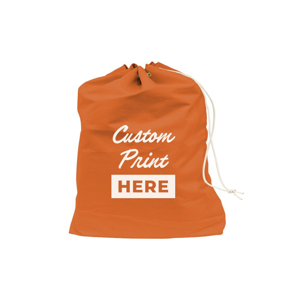 Orange 1000D Nylon Imprinted PO Mail Bag
