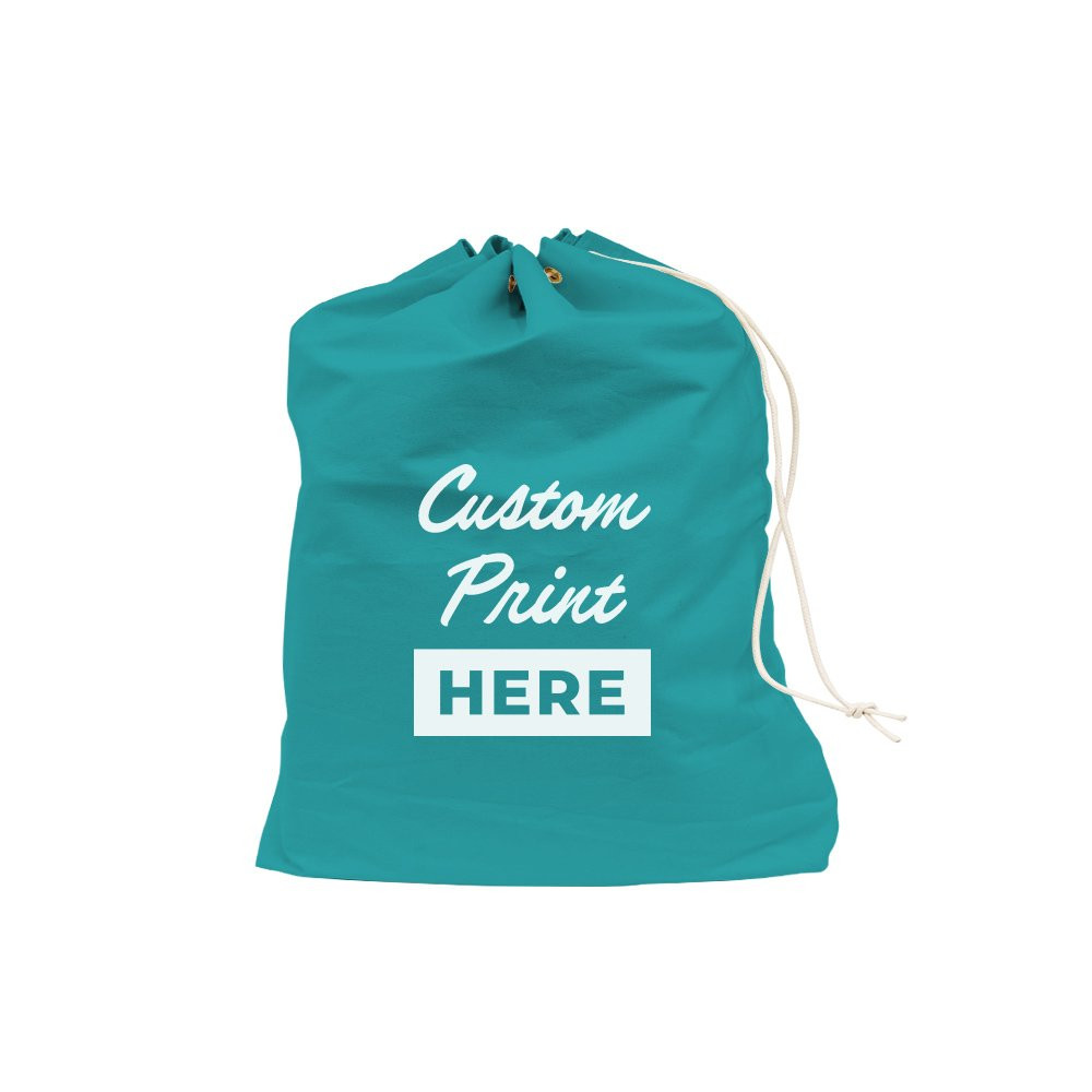 Teal 1000D Nylon Imprinted PO Mail Bag