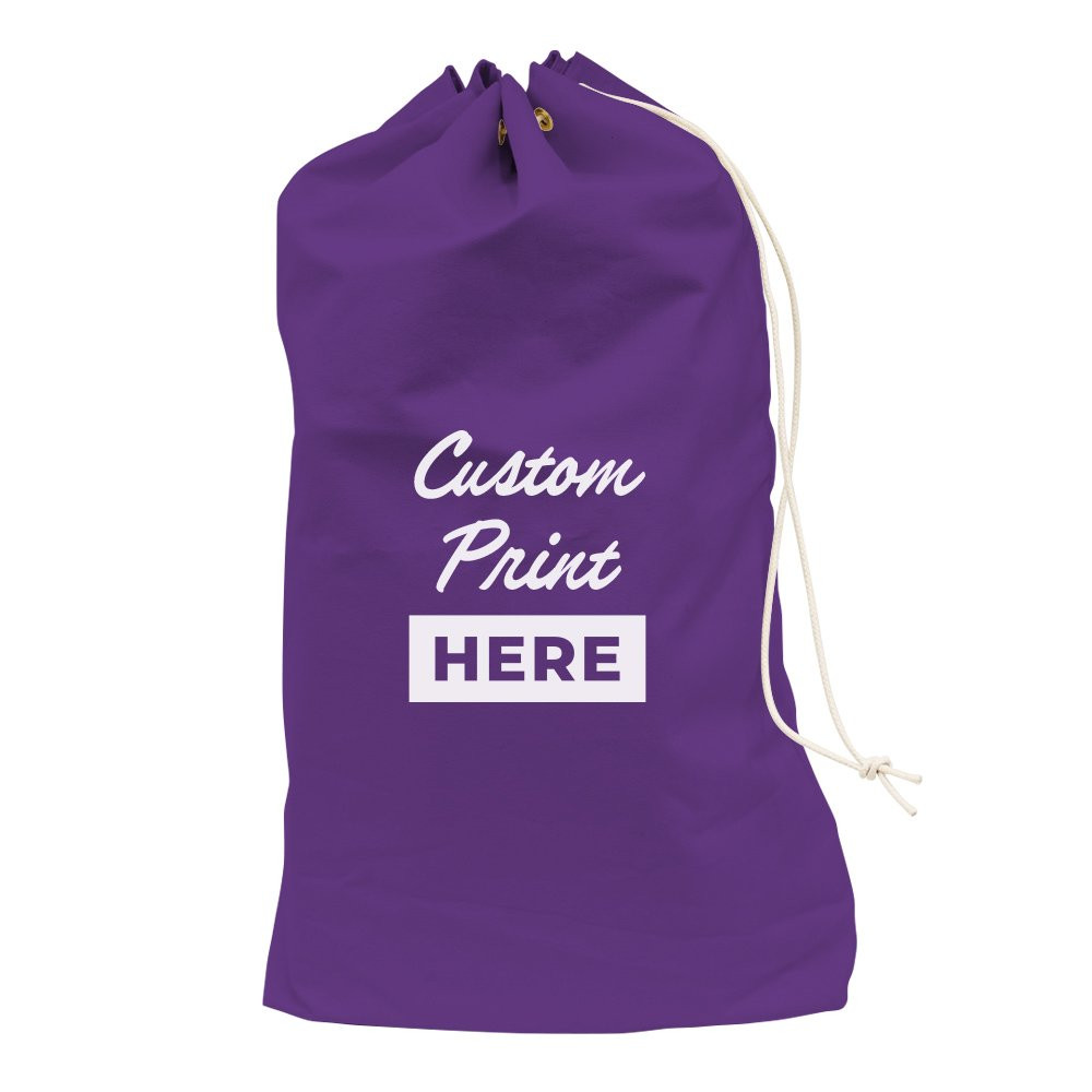 Purple 1000D Nylon Imprinted PO Mail Bag