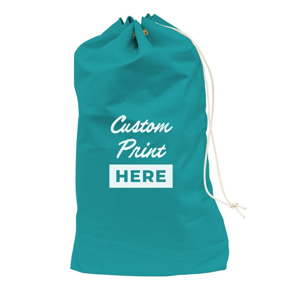 Teal 1000D Nylon Imprinted PO Mail Bag