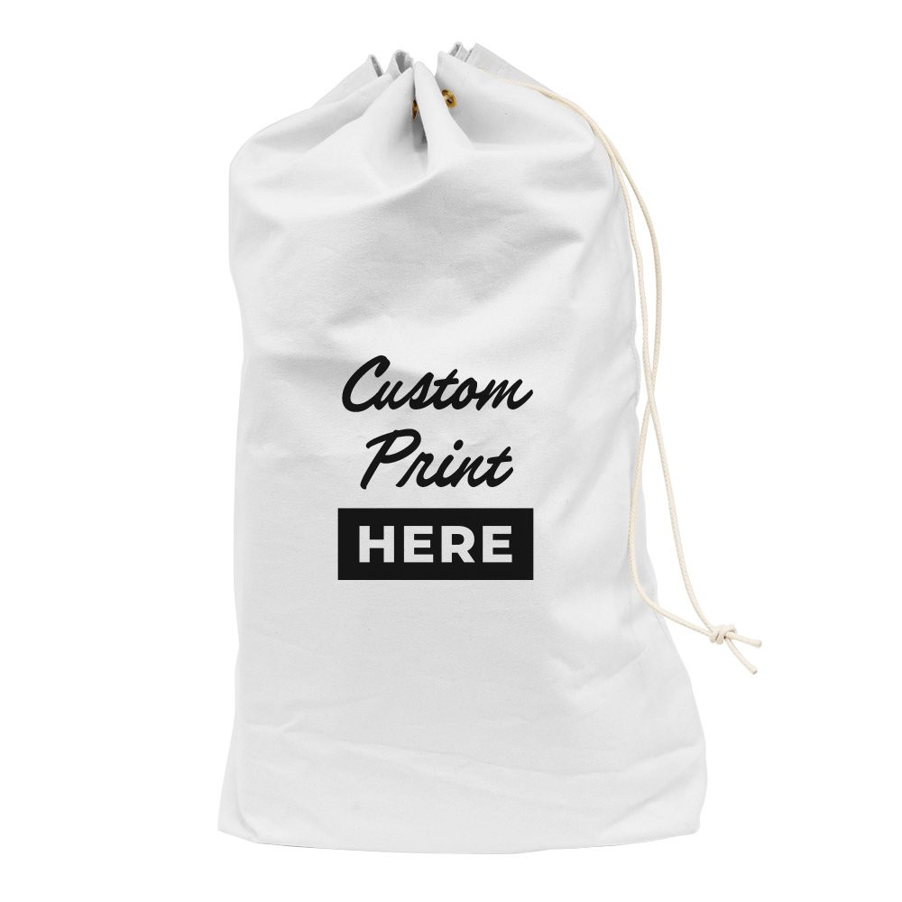 White 1000D Nylon Imprinted PO Mail Bag
