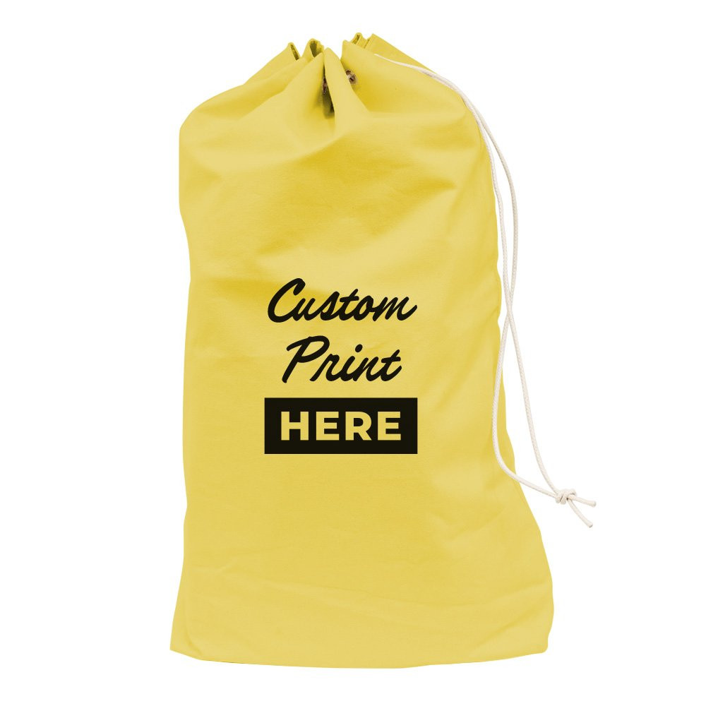 Yellow 1000D Nylon Imprinted PO Mail Bag