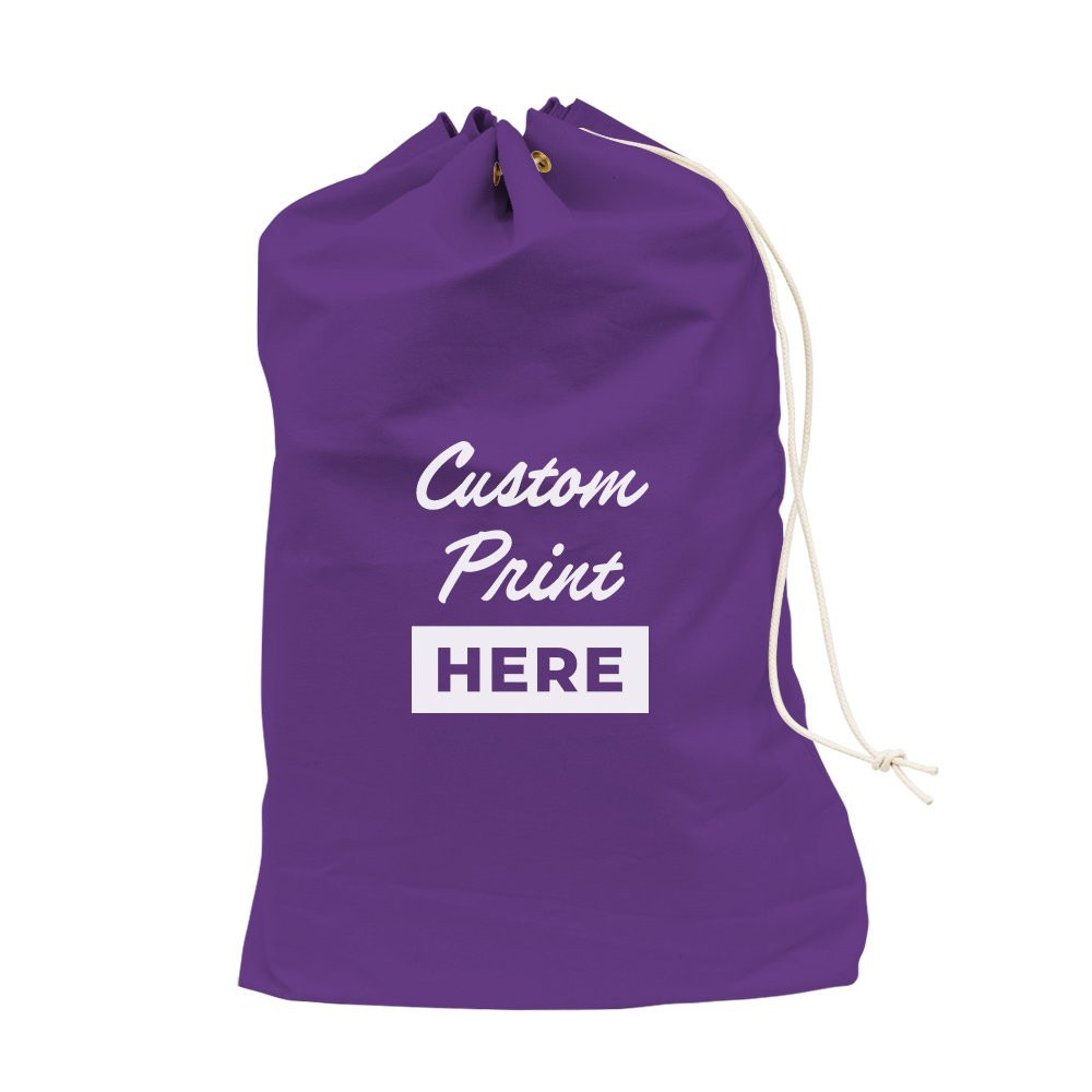 Purple 1000D Nylon Imprinted PO Mail Bag