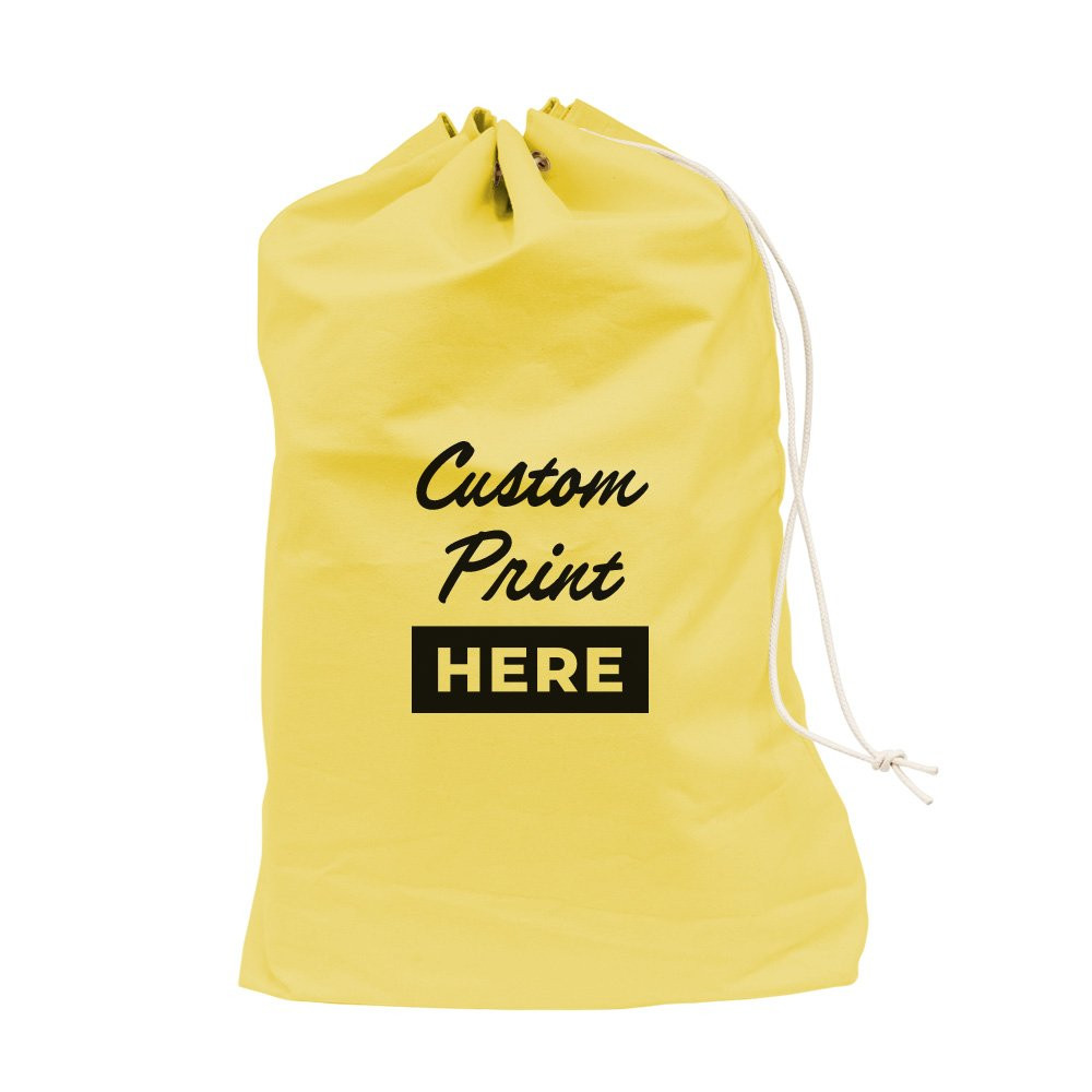 Yellow 1000D Nylon Imprinted PO Mail Bag