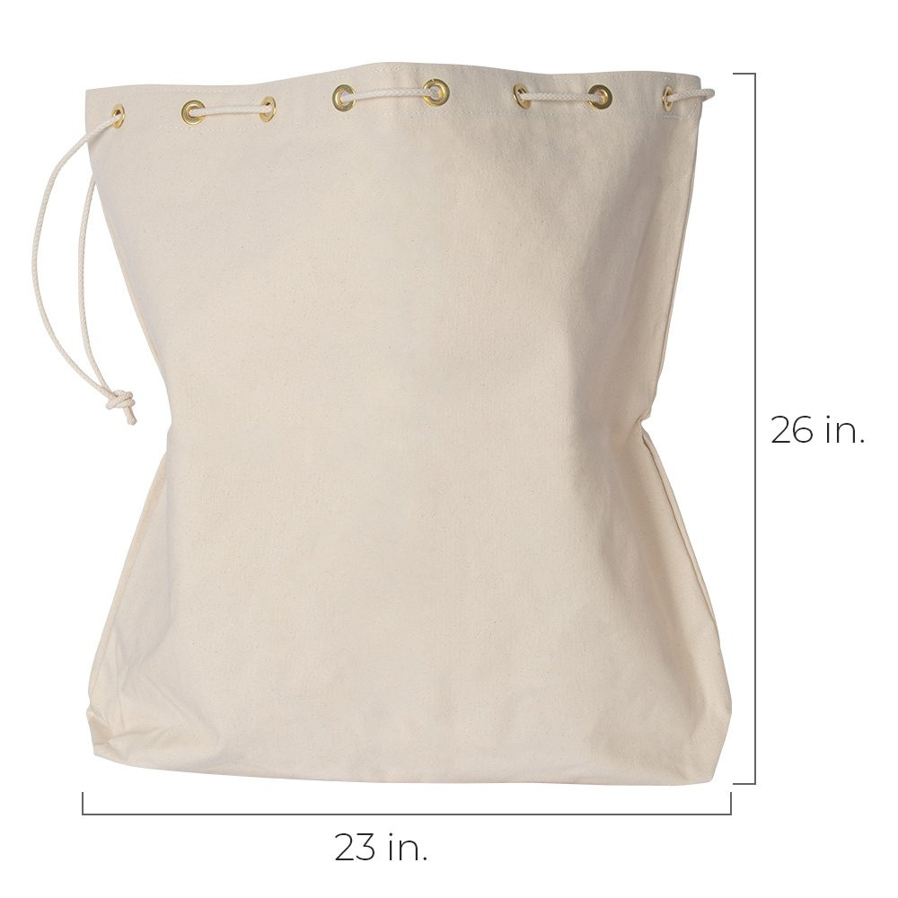 Dimensions of cotton canvas 14oz post office mail bag - 23x26 - stock bag