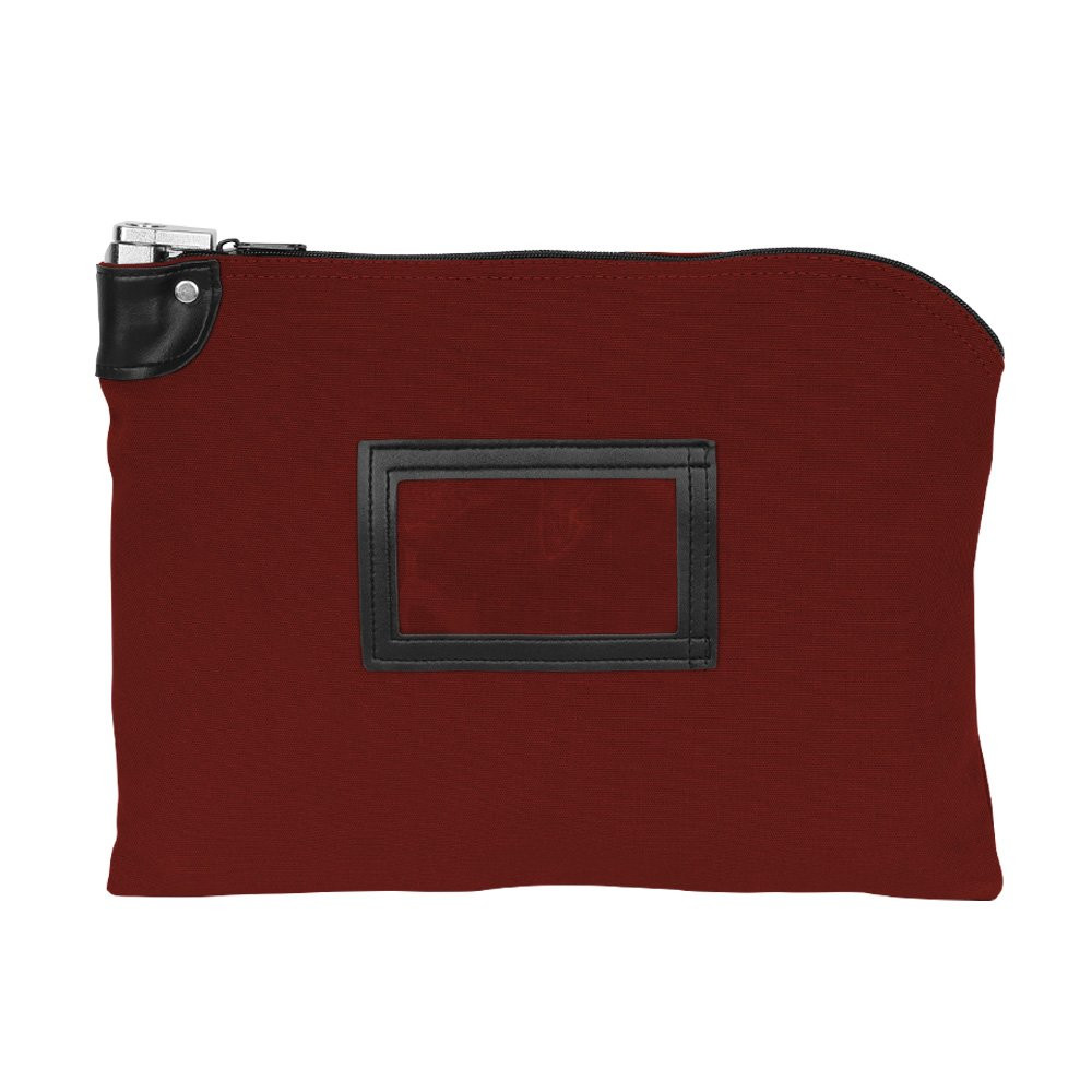 Burgundy Locking Bag - 15W x 11H - Cotton Canvas