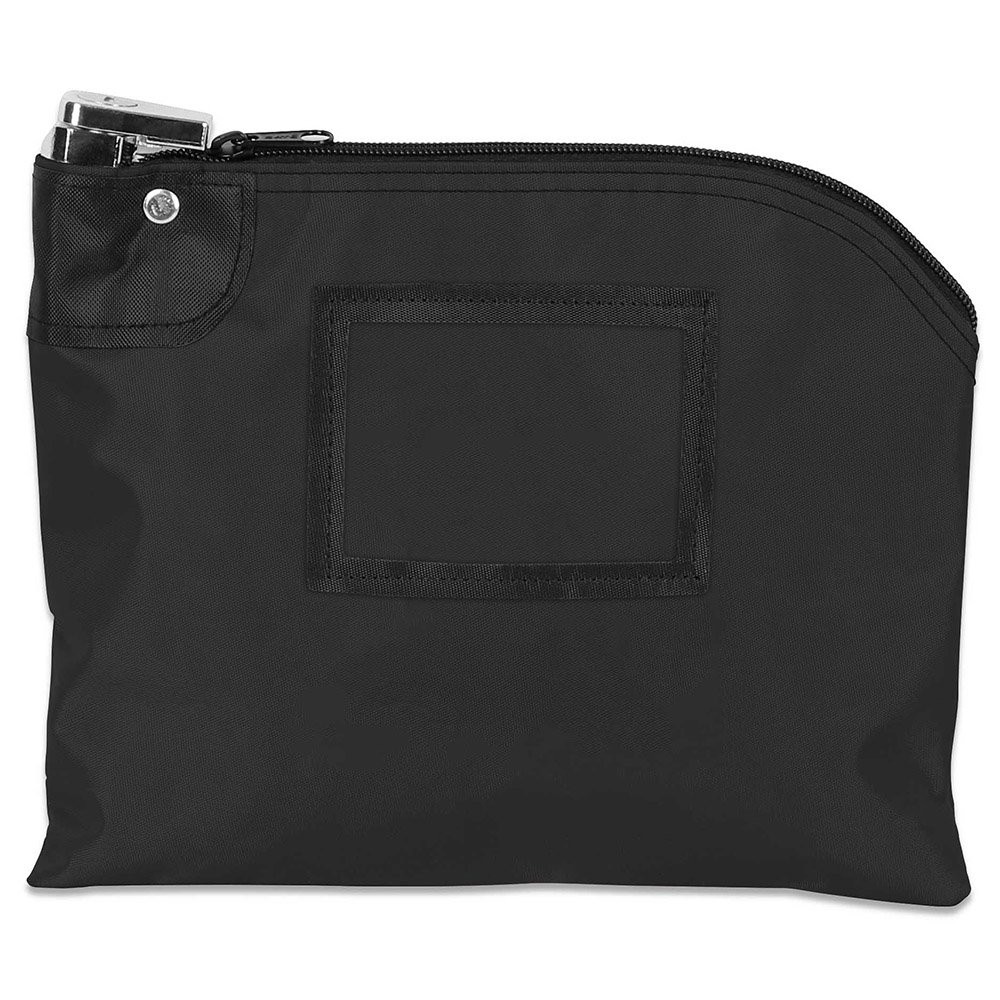 10W x 8H Laminated Nylon Locking Bags Shown In Black 