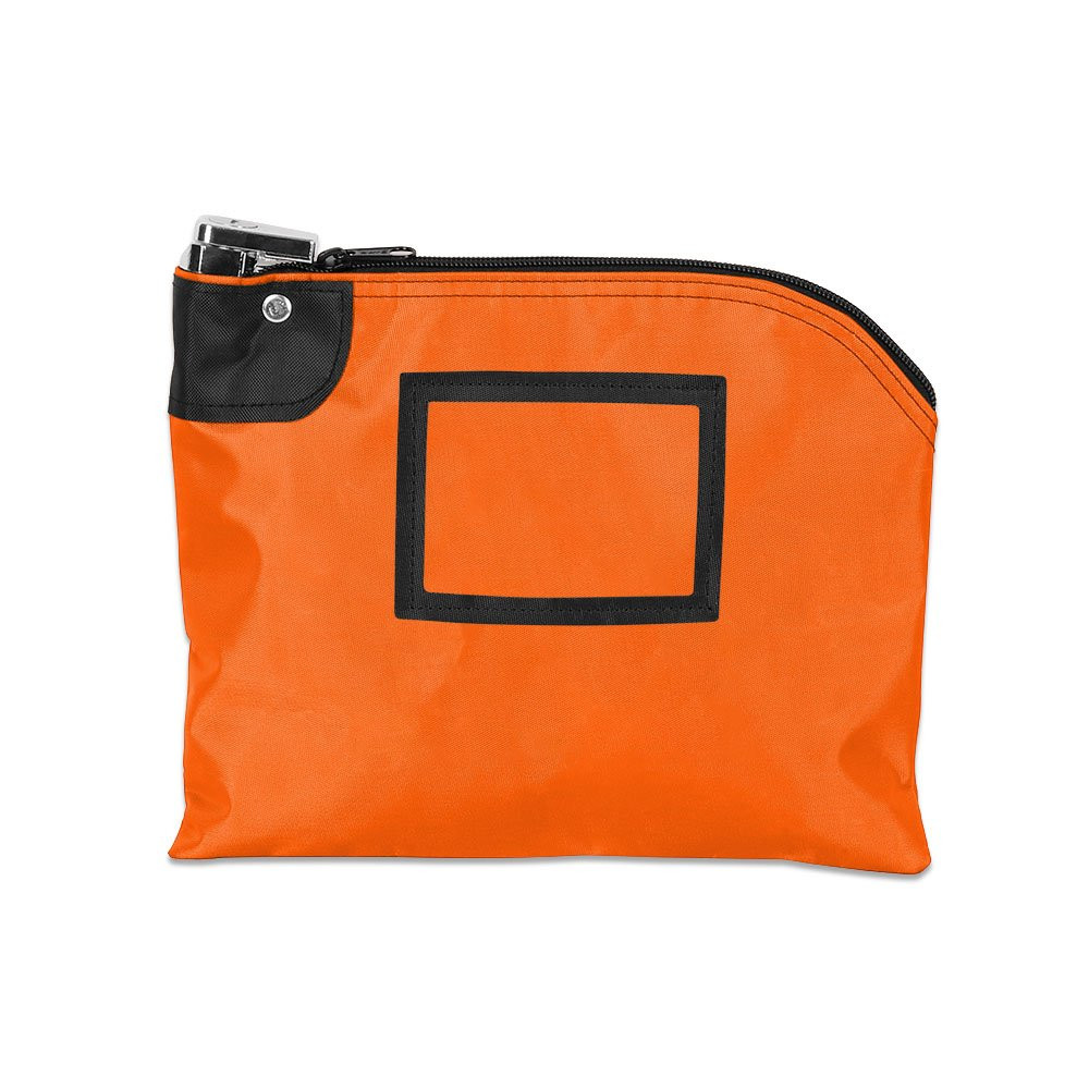 10W x 8H Laminated Nylon Locking Bags Shown In Orange