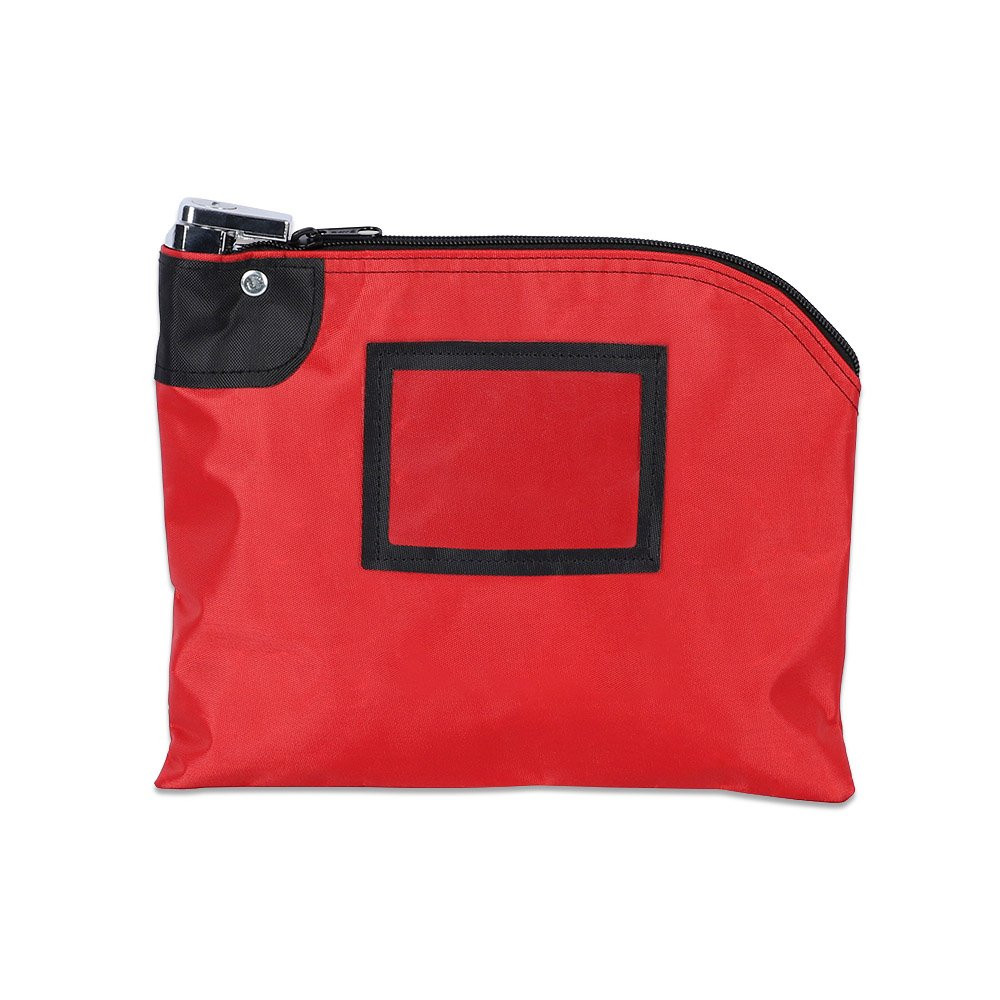 10W x 8H Laminated Nylon Locking Bags Shown In Red