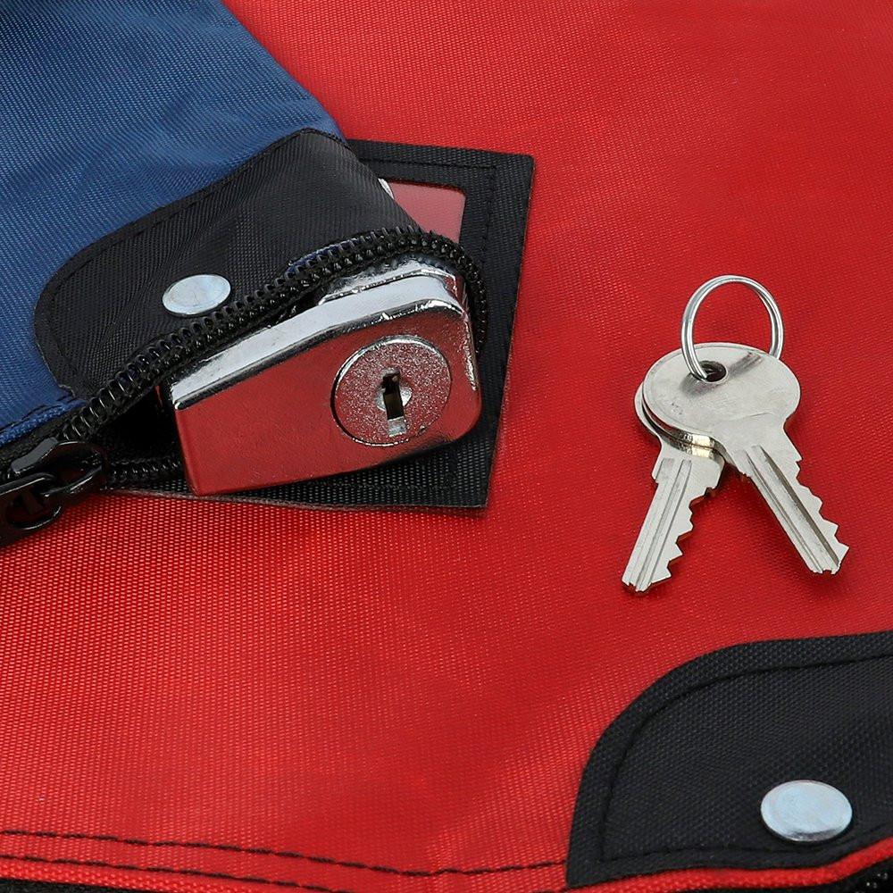 10W x 8H Laminated Nylon Locking Bags Displaying Lock 