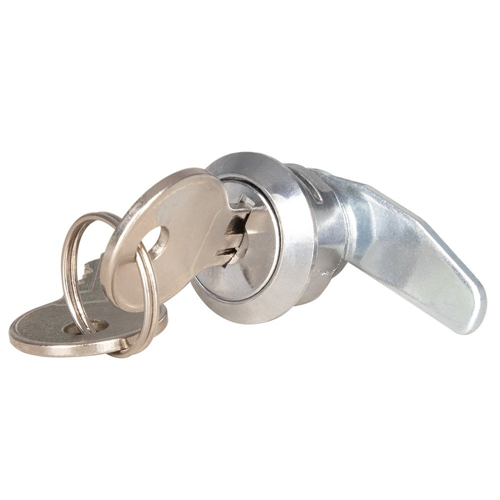 Keyed Different Lock w/ 2 Keys for STEELMASTER 1046T Cash Drawer with key inserted into lock