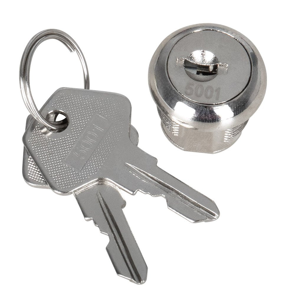 Keyed Alike Spring Bolt Lock for STEELMASTER® Manual Cash Drawer with 2 keys to the left of the lock