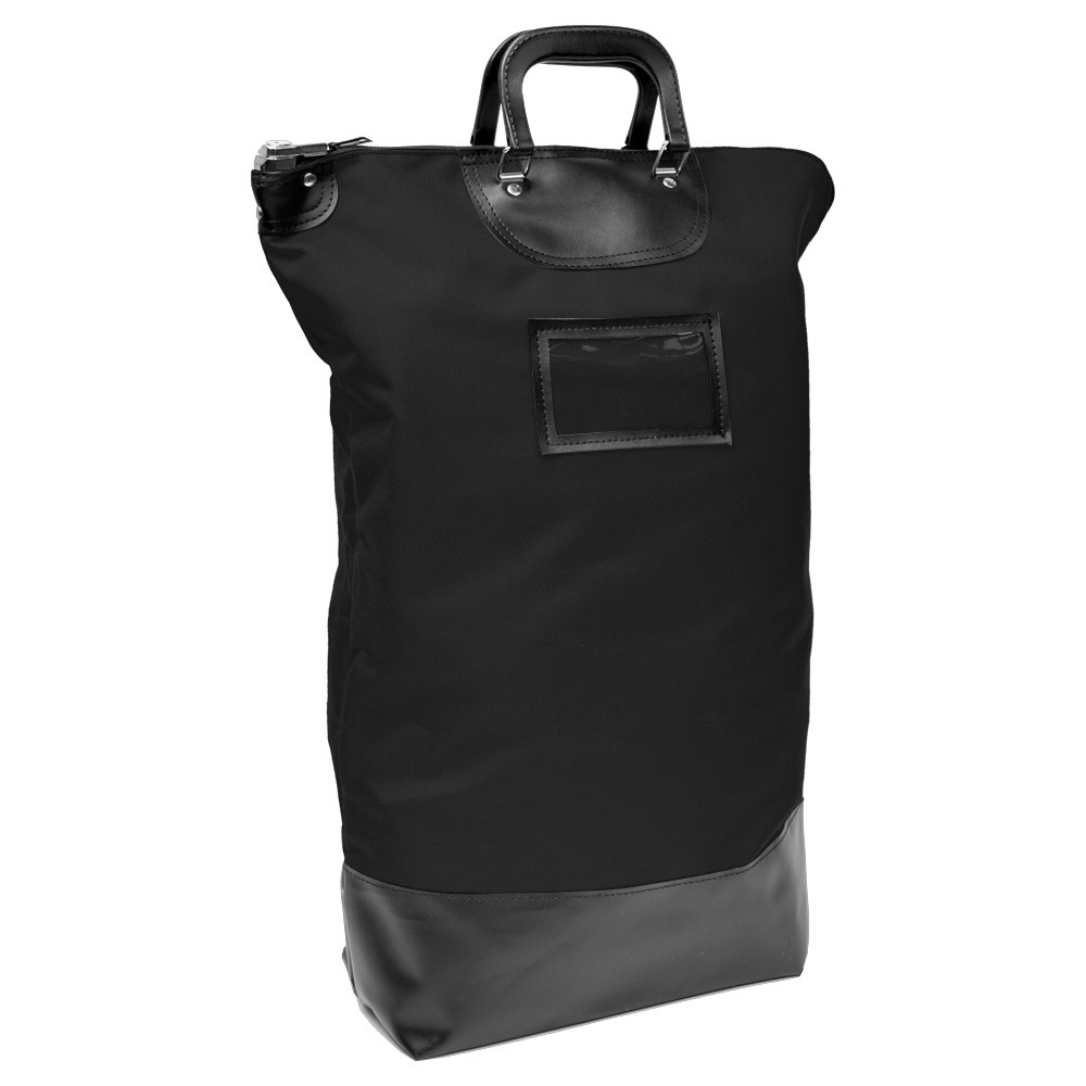 Black 1000 Denier Nylon Locking BagSecurity Mail Bag14x18 w/Key Alike