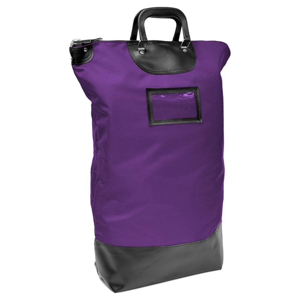 Economy purple nylon locking bag 
