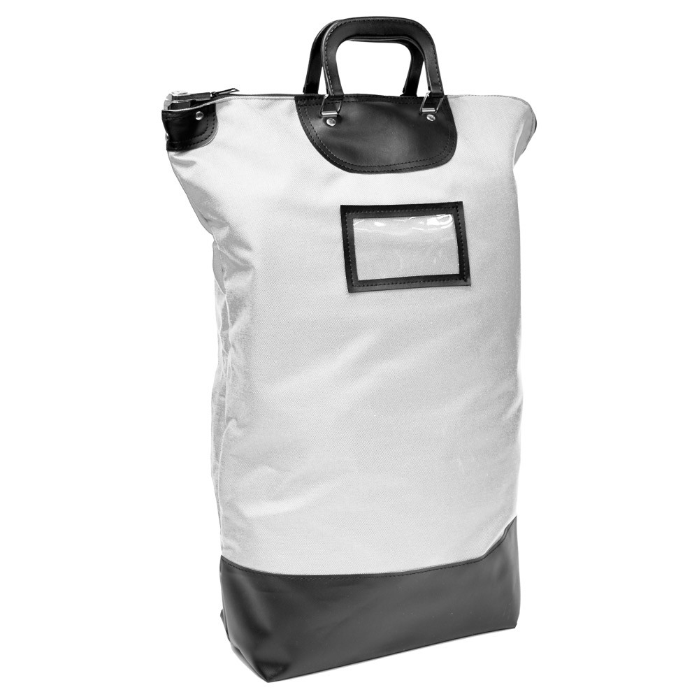 Economy white nylon locking mail bag 