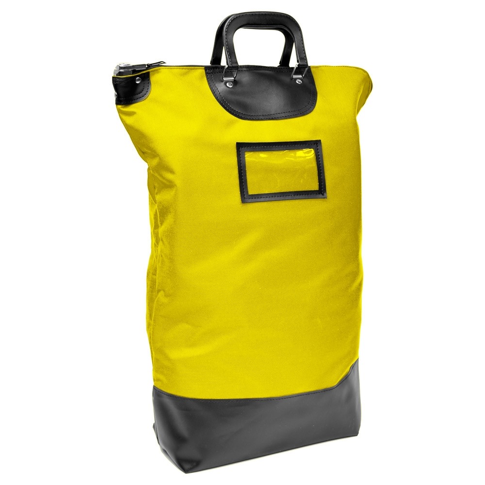 Economy yellow nylon locking mail bag 