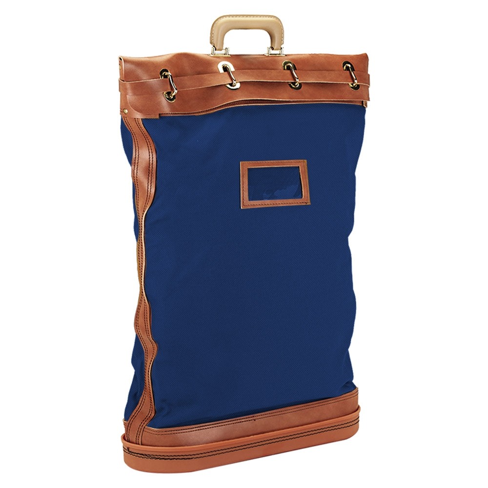 14W x 18H 1000 Denier Nylon Padlocking Security Mail Bag with Hard Handles Show In Royal Blue