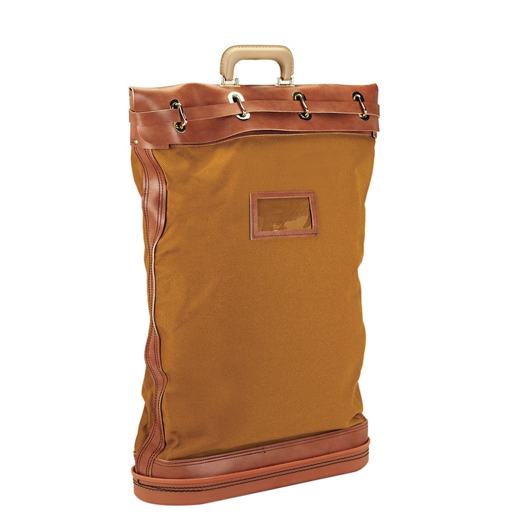 Padlocking 16Wx20H Security Mailbag w/ Hard Handles & Framed Cardholder