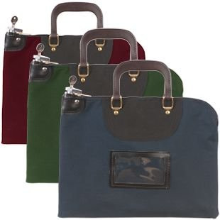Fire Resistant Locking Courier Bag with Handle - Color Options 