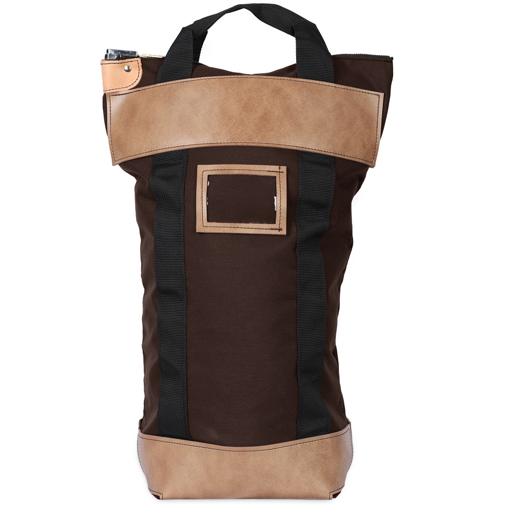 Brown LOCKING COURIER BAG - 16W X 24H X 7D