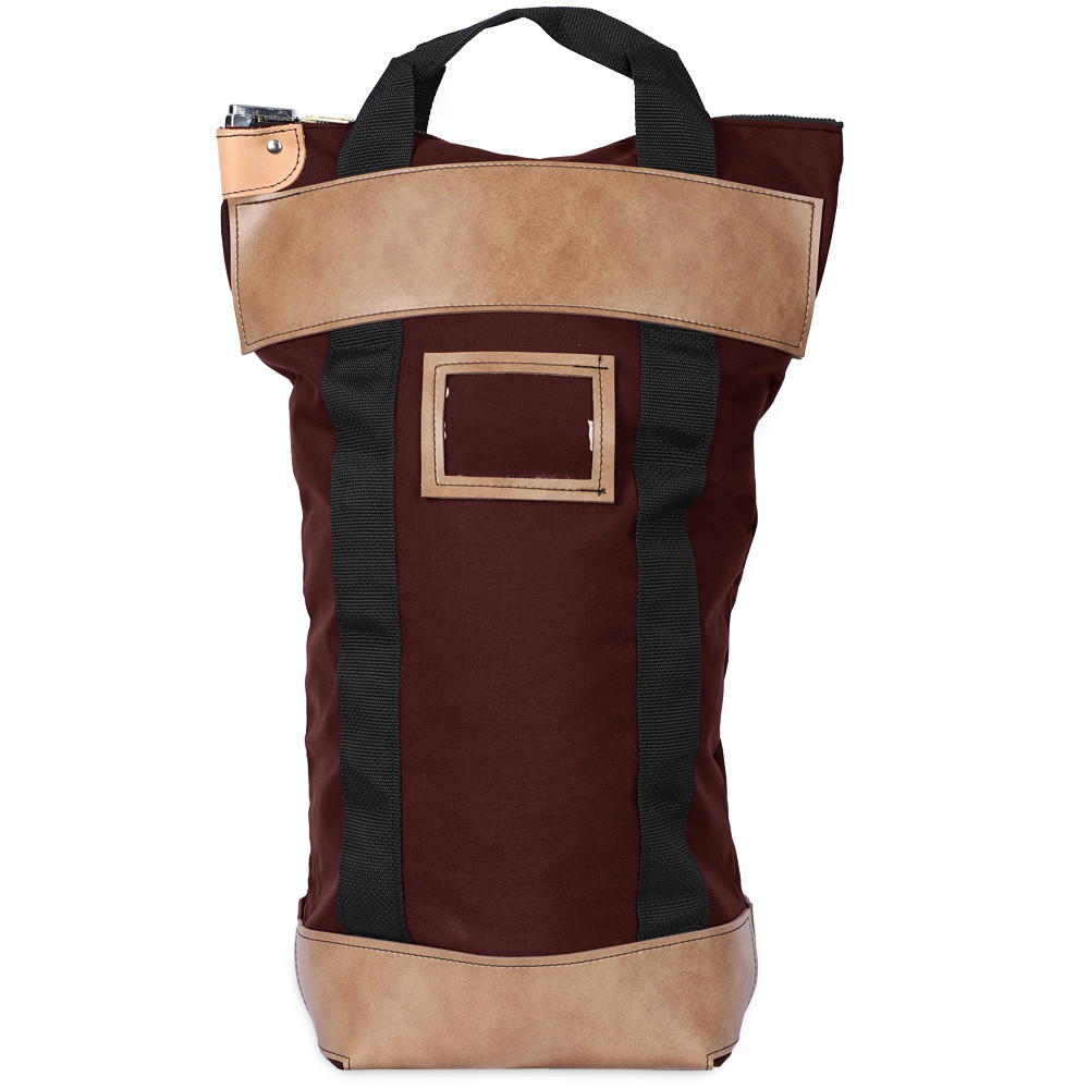 BURGUNDY LOCKING COURIER BAG - 16W X 24H X 7D