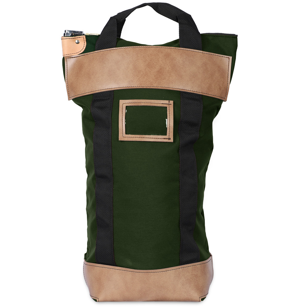 FOREST GREEN LOCKING COURIER BAG - 16W X 24H X 7D