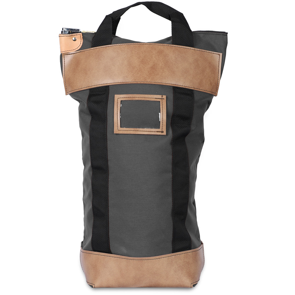 GRAY LOCKING COURIER BAG - 16W X 24H X 7D