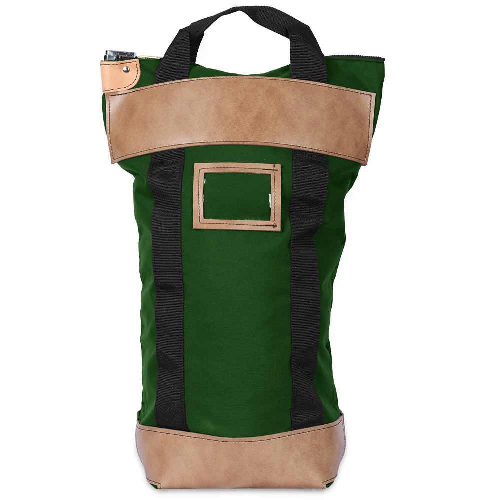 KELLY GREEN LOCKING COURIER BAG - 16W X 24H X 7D