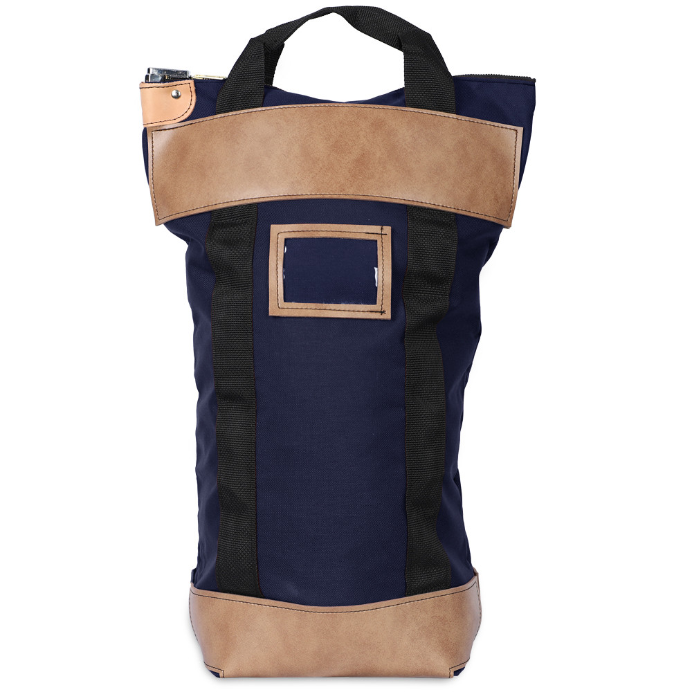 NAVY BLUE LOCKING COURIER BAG - 16W X 24H X 7D