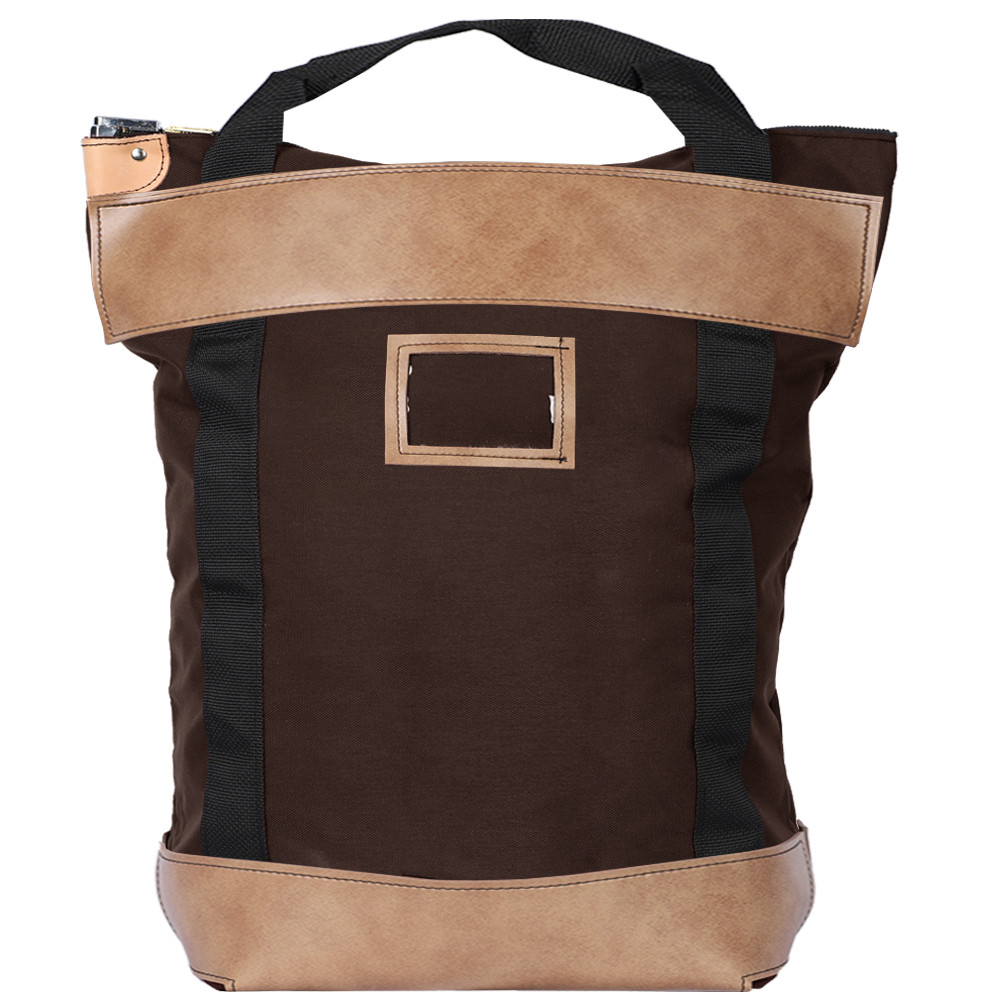 Brown 1000D Nylon Handled Locking Courier Bag 