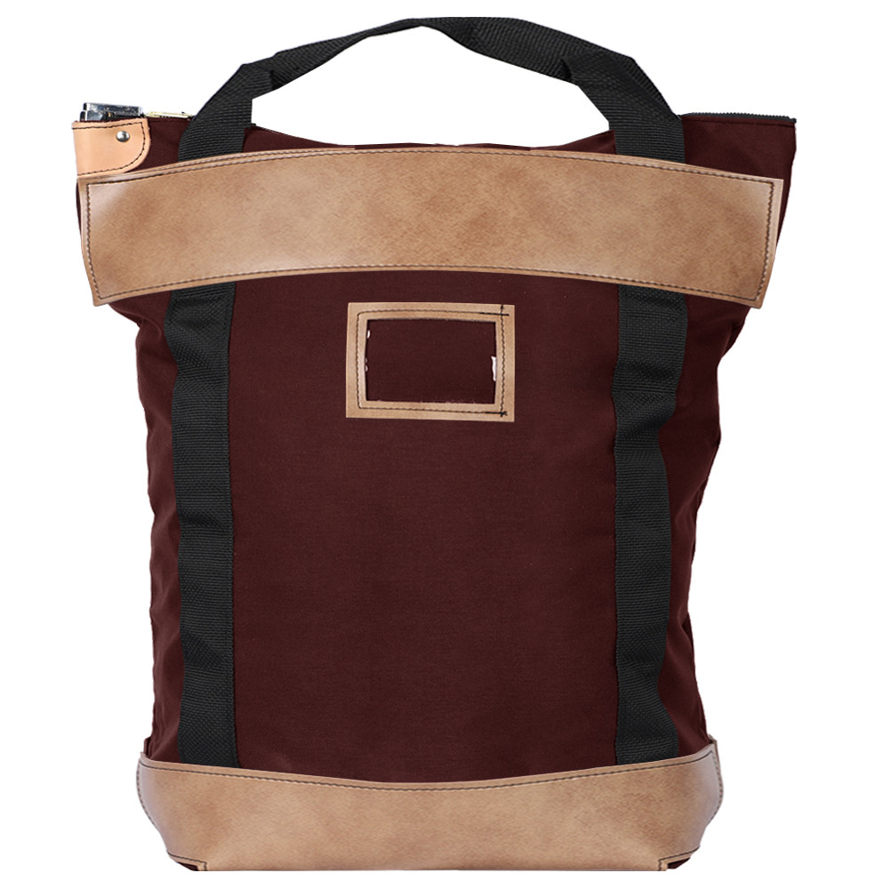 Burgundy 1000D Nylon Handled Locking Courier Bag