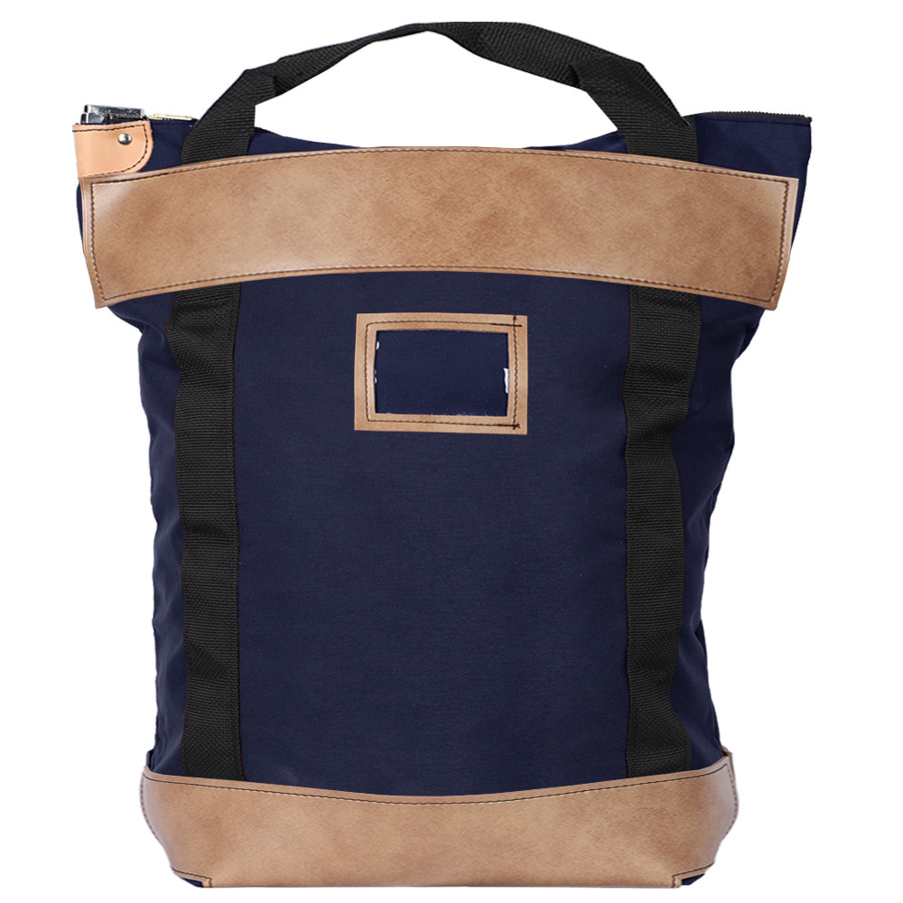 Navy Blue 1000D Nylon Handled Locking Courier Bag