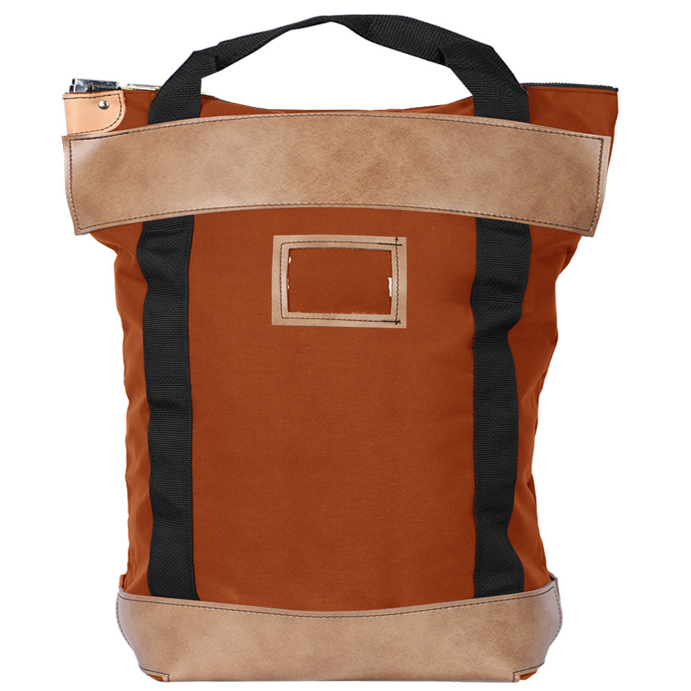 Orange 1000D Nylon Handled Locking Courier Bag