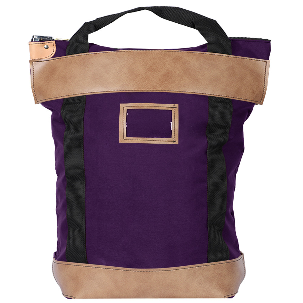 Purple 1000D Nylon Handled Locking Courier Bag 