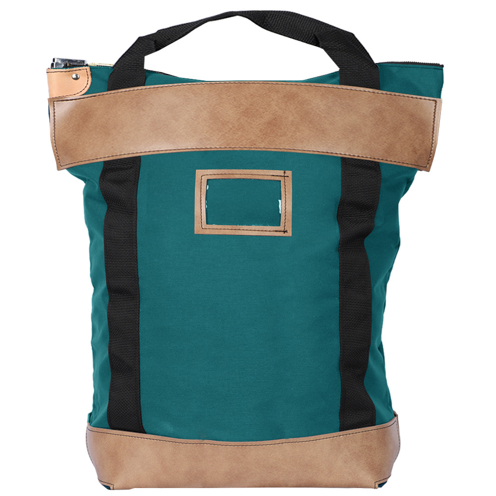 Teal 1000D Nylon Handled Locking Courier Bag