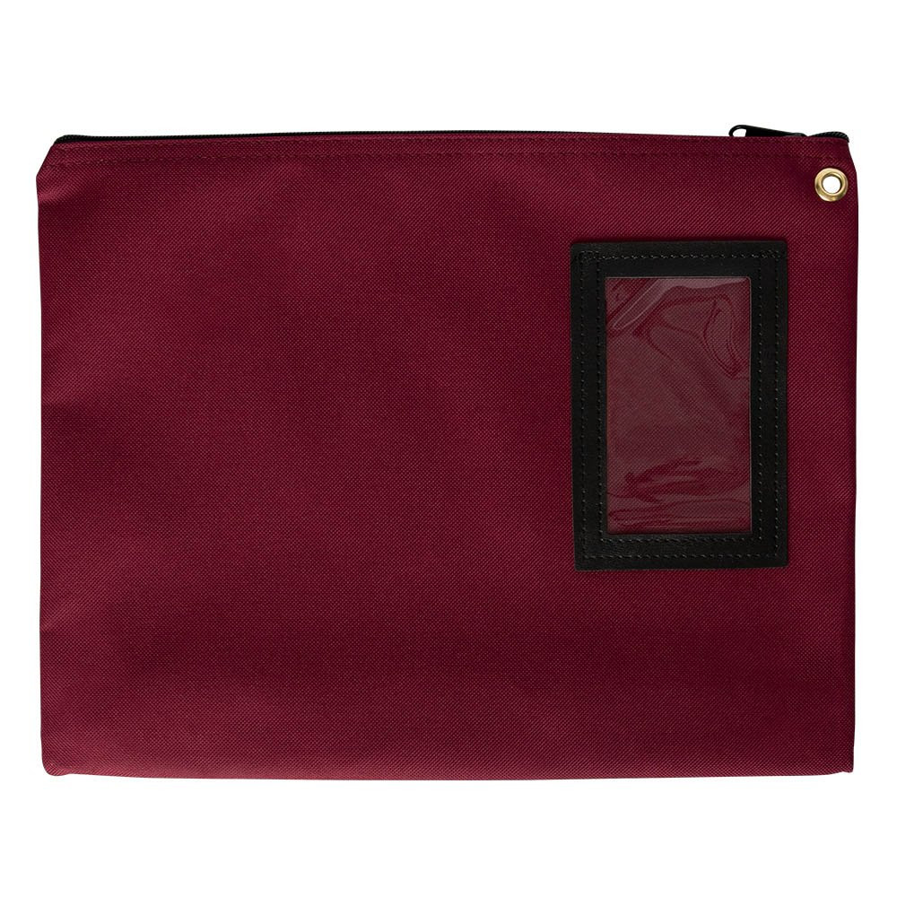 Burgundy 1000 Denier Nylon Large Zipper Bags - 14W x 11H