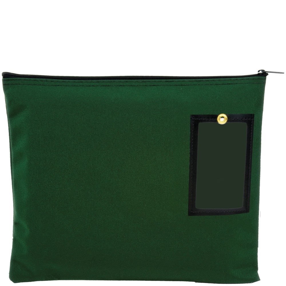 Forest Green 1000D Nylon Zipper Bags - 14W x 11H