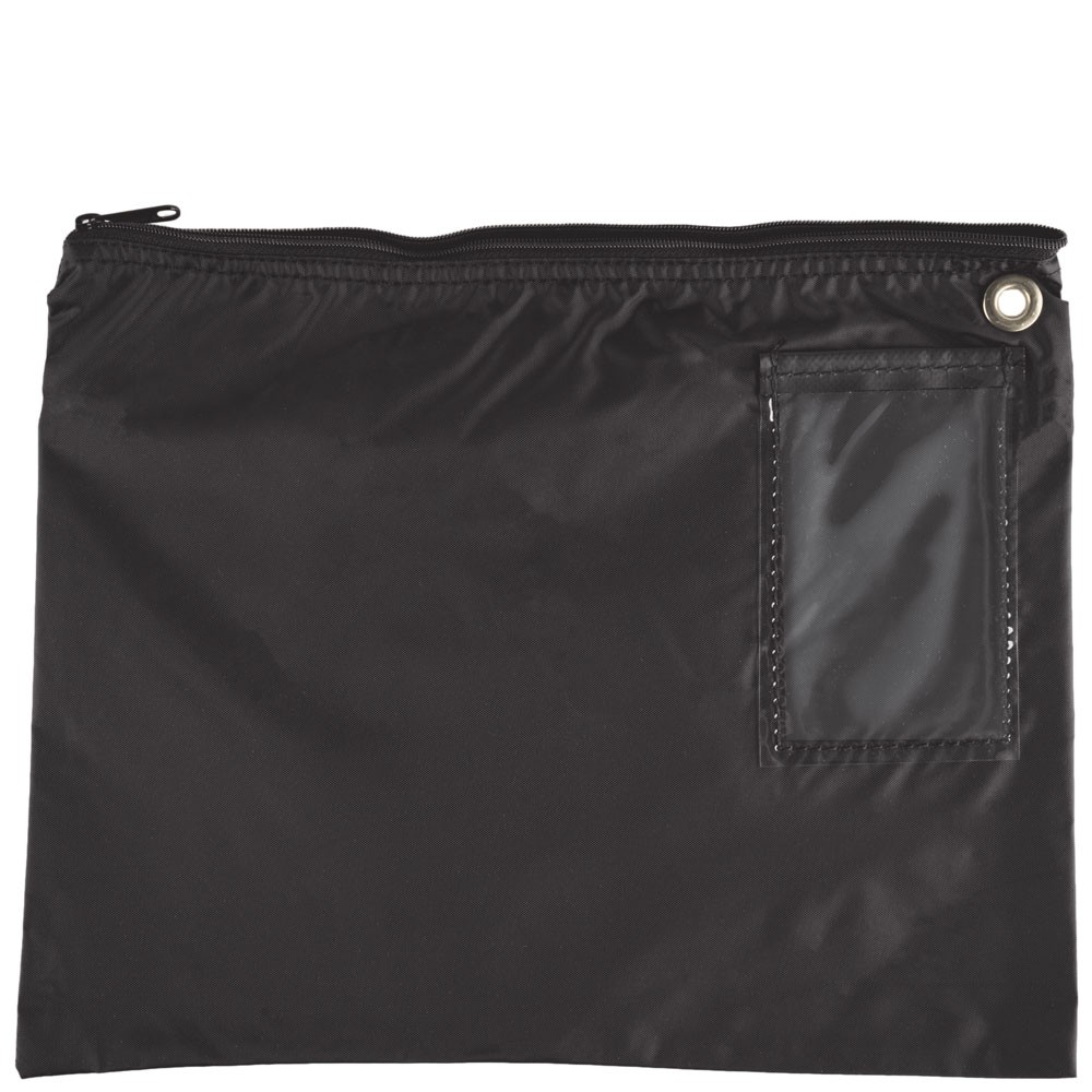 Black 200D Nylon Zipper Bags - 14W x 11H - Ready-to-Ship