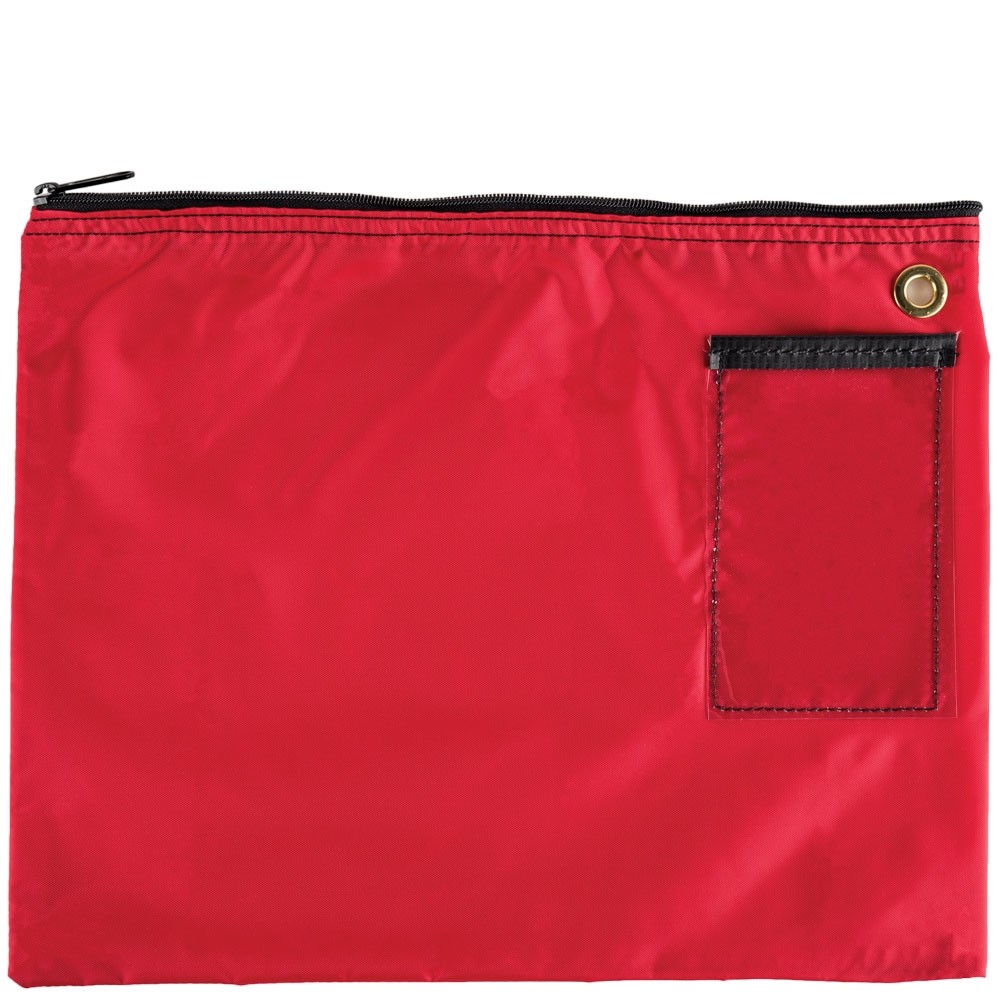 Red 200D Nylon Zipper Bags - 14W x 11H - Ready-to-Ship