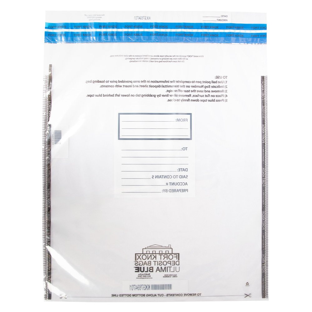 Back View Of 19W x 24H 12 Bundle Ultima Blue® Money Bags - G Bag