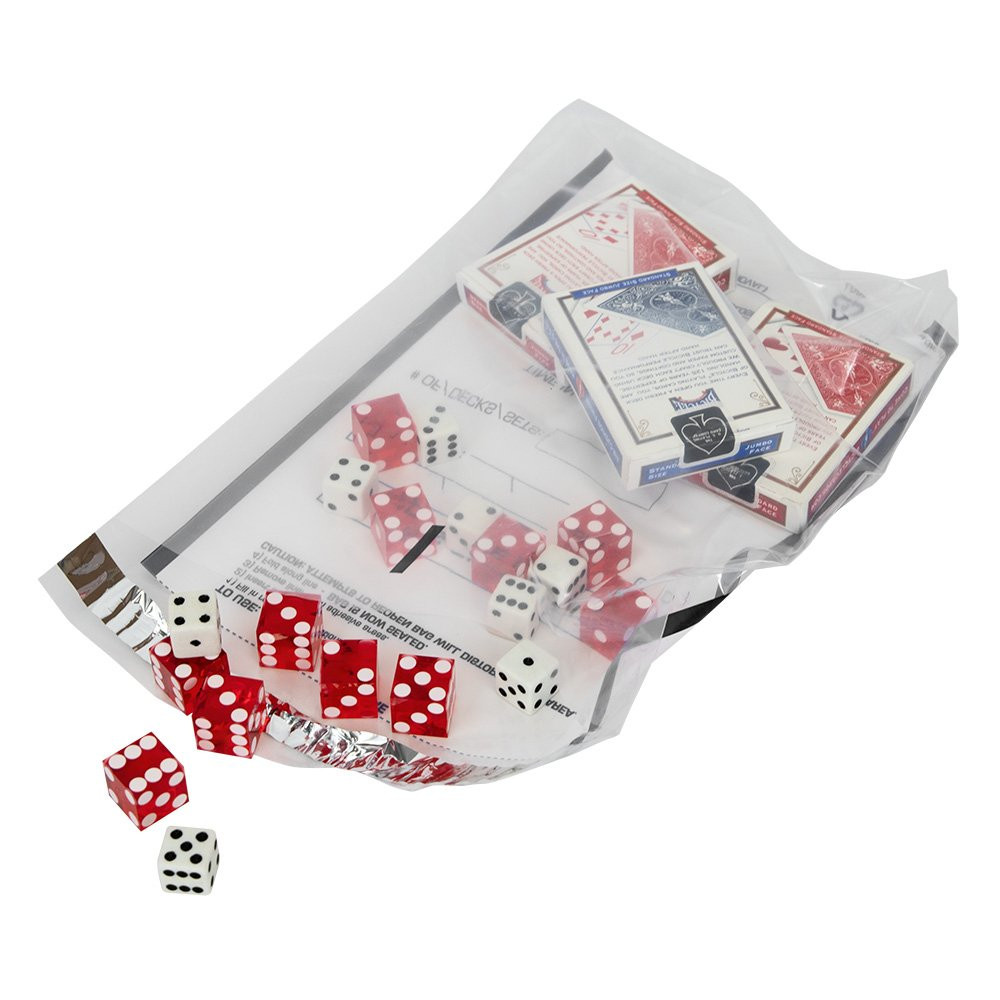Card & Dice Bags - 9W x 12H, Black - Case of 1,000 