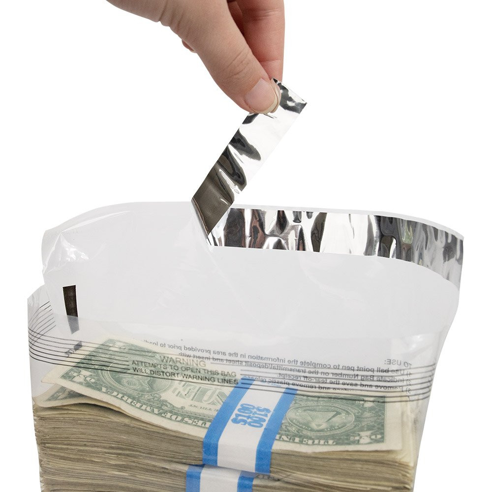 Ultima Value® Clear Deposit Bags - 9W x 12H - tear