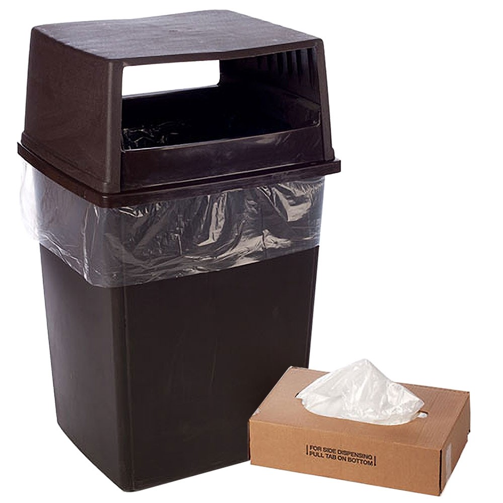 43W x 48H - Clear Trash Can Liner - 56 Gallon
