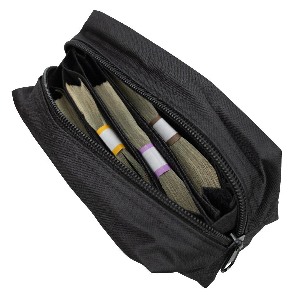 8W x 4-1/4H x 4D Casino Attendant Standard Belt Bag Shown In Use With Money Inside Slot Wallet