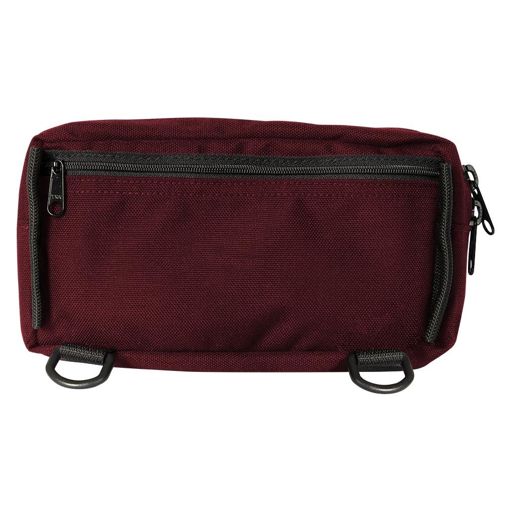 9W x 5H x 4D Casino Attendant Adjustable Belt Bag Show In Burgundy